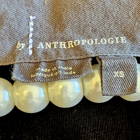 Anthropologie Malaga V-neck Black Tiered Tunic Size XS - Picture 7 of 13